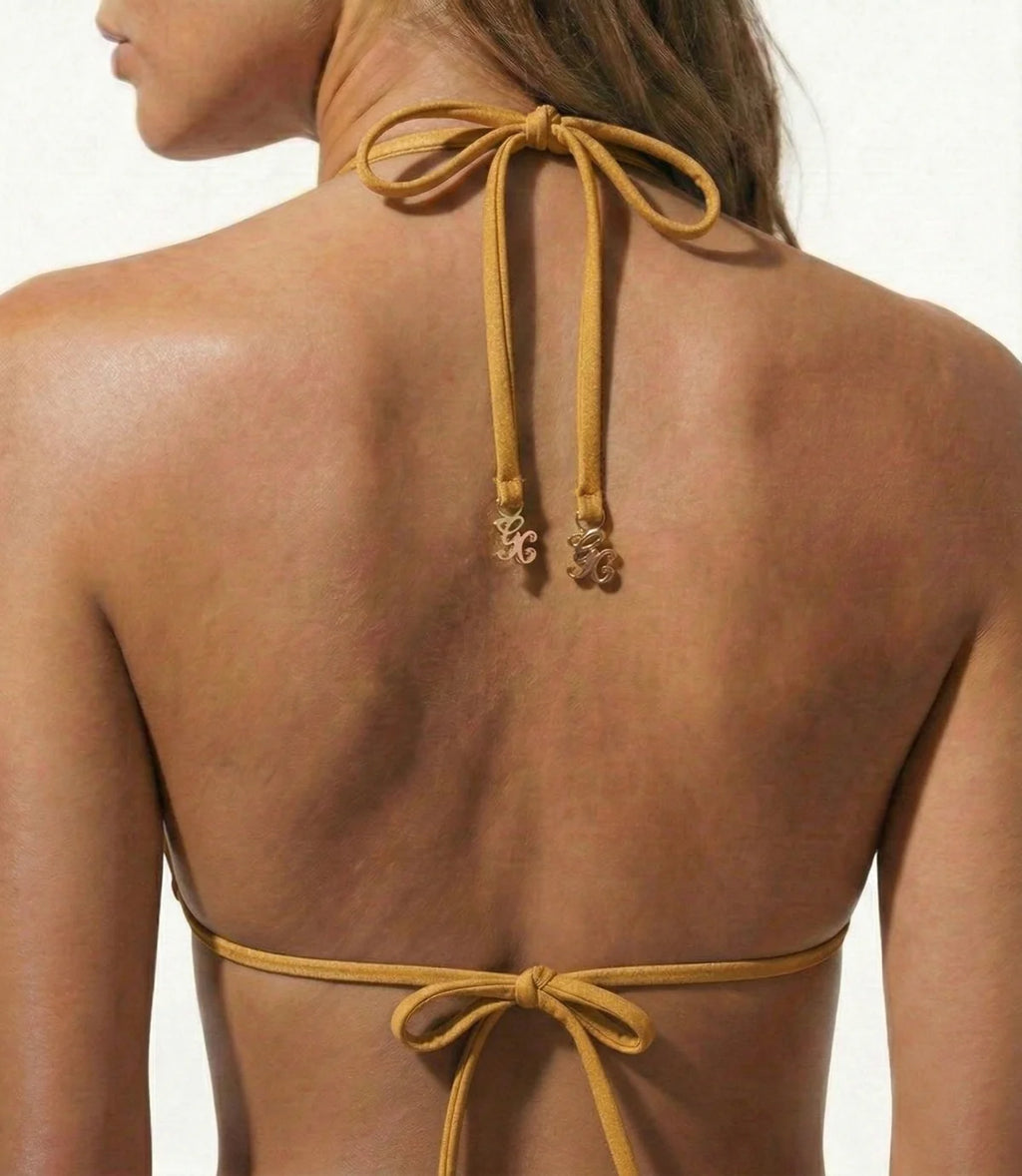 Bikin Üst - Gold Rush-Triangle Push-Up (Gold)
