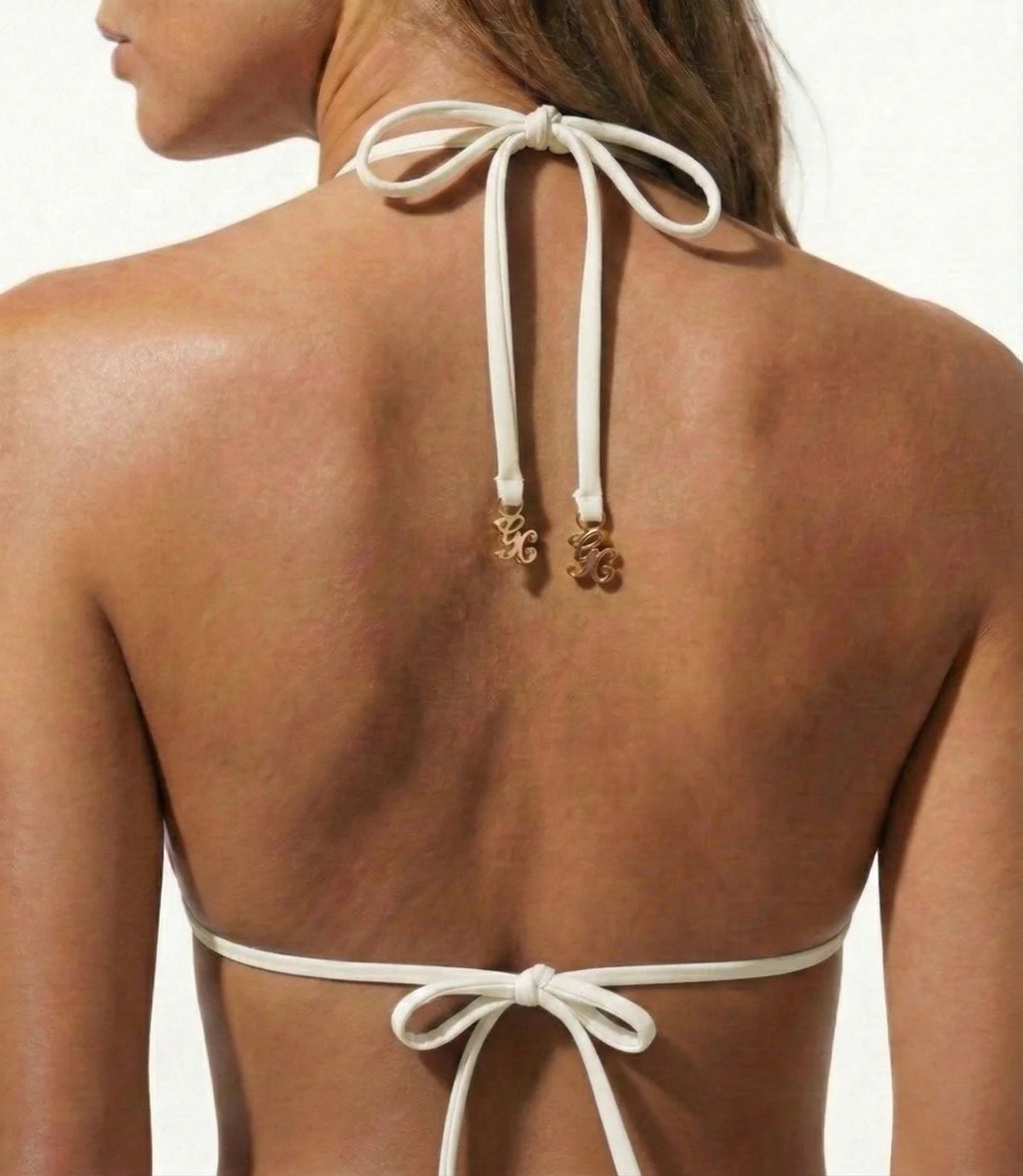 Bikini Üst - Gold Rush-Triangle Push-Up (White)